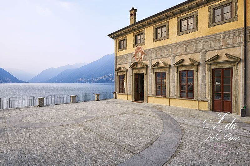 Villa Pliniana's terrace on beautiful Lake Como